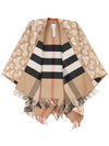 Reversible TB Monogram Check Cape Beige - BURBERRY - BALAAN 11