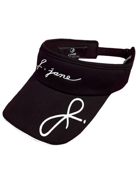 golf wear big ribbon embroidery sun cap Big Ribbon Sun Cap Black - J JANE - BALAAN 2