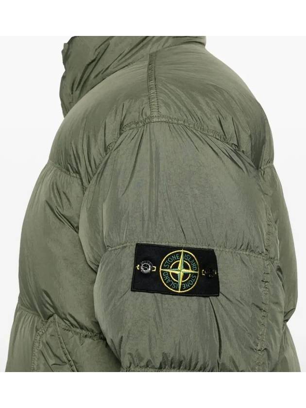 Garment Dyed Crinkle Reps Down Padding Black - STONE ISLAND - BALAAN 8