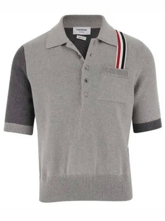 Fun Mix Jersey Stitch Knitted Polo Shirt - THOM BROWNE - BALAAN 2