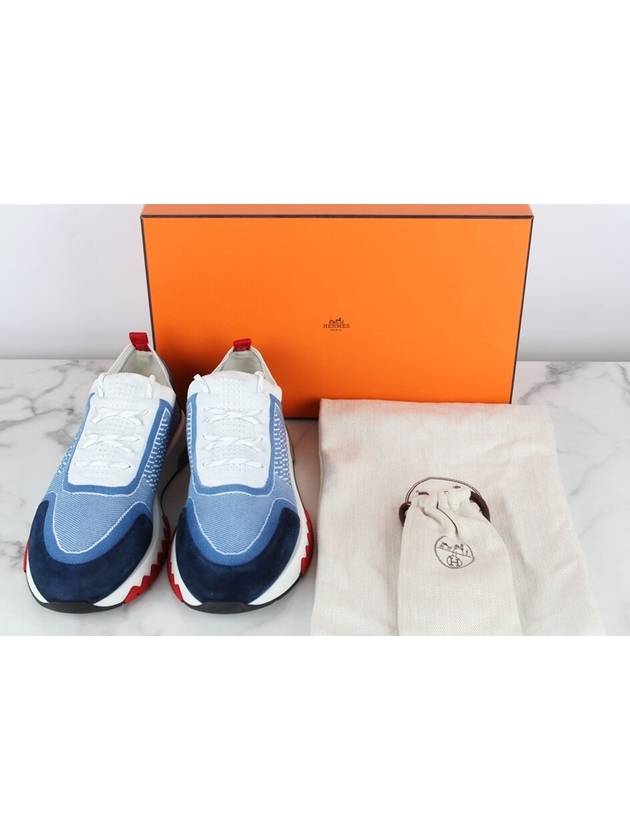 Addict Blue Sneakers 42 270 - HERMES - BALAAN 2