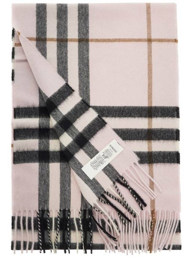 Check Cashmere Scarf Rose - BURBERRY - BALAAN 3