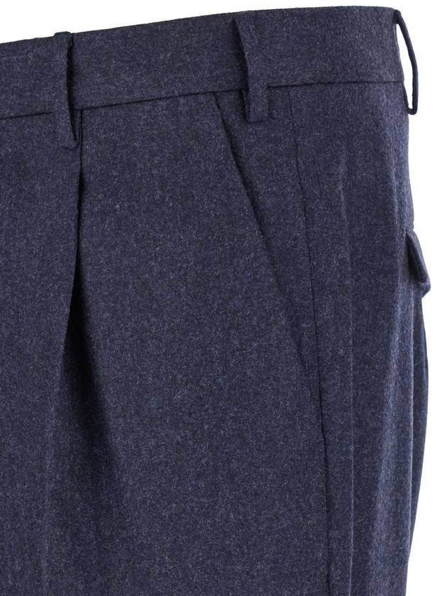 Dark Blue Slim Pants With Concealed Closure In Fabric Man - PT TORINO - BALAAN 3