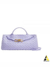 EW Andiamo Intrecciato Leather Tote Bag Purple - BOTTEGA VENETA - BALAAN 2