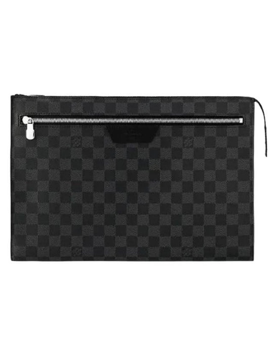 Pochette 24H Damier Pouch Bag Graphite - LOUIS VUITTON - BALAAN 1