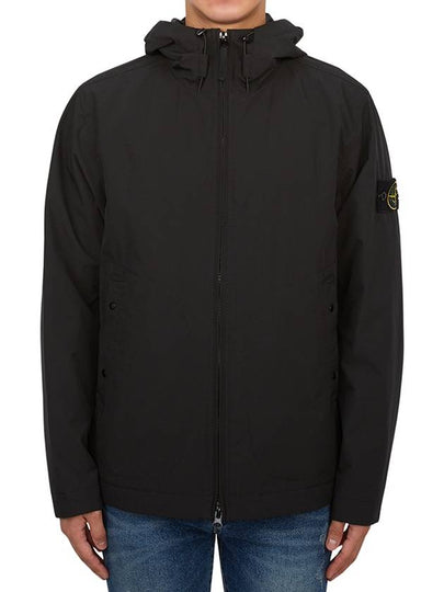 Compass Badge Hooded Jacket Black - STONE ISLAND - BALAAN 2