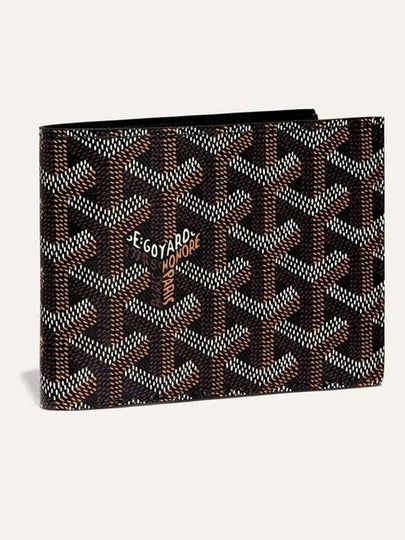 Victoire Wallet In Canvas And Calfskin Black - GOYARD - BALAAN 2