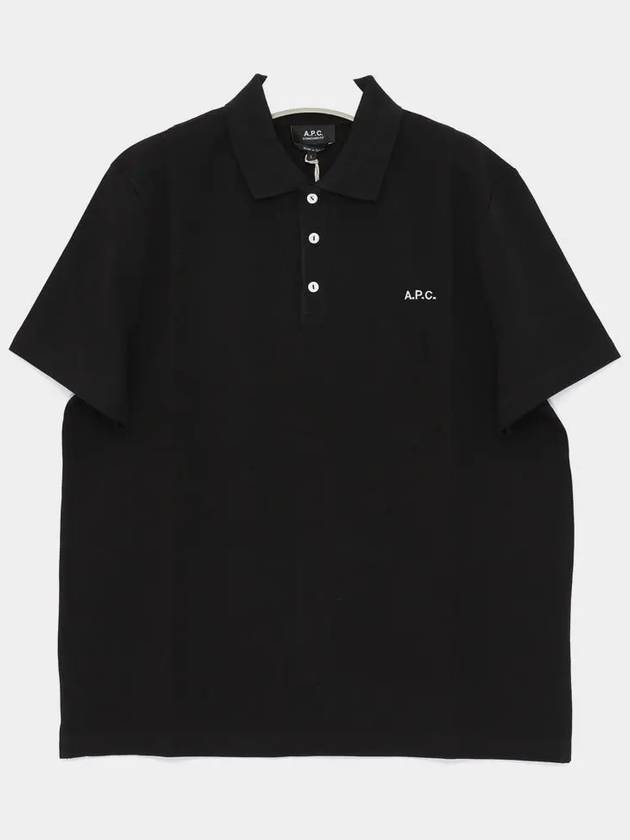 Carter Cotton Polo Shirt Black - A.P.C. - BALAAN 2