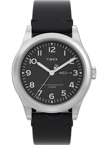 Timex Waterbury Traditional Day Date Quartz Black Dial Men's Watch TW2W14700 - TIMEX - BALAAN 1