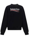 Political Campaign Regular Fit Sweatshirt Black - BALENCIAGA - BALAAN 2