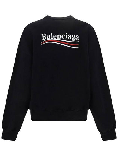 Political Campaign Regular Fit Sweatshirt Black - BALENCIAGA - BALAAN 2