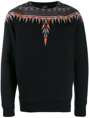 Men's Norwegian Print Sweatshirt Black - MARCELO BURLON - BALAAN 1