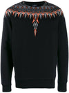 Men's Norwegian Print Sweatshirt Black - MARCELO BURLON - BALAAN 1