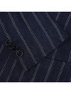 Italian striped linen summer blazer AJK105 - IKALOOOK - BALAAN 6