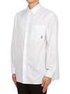 CD Diamond Over Long Sleeve Shirt White - DIOR - BALAAN 3