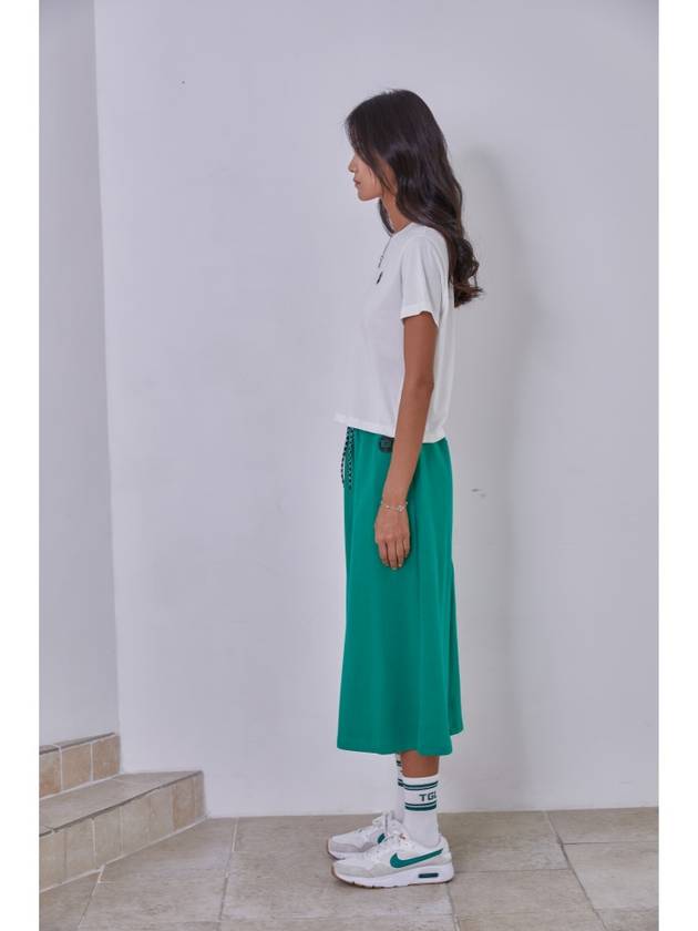 Recycled Maxi Skirt Green - THE GREEN LAB - BALAAN 10