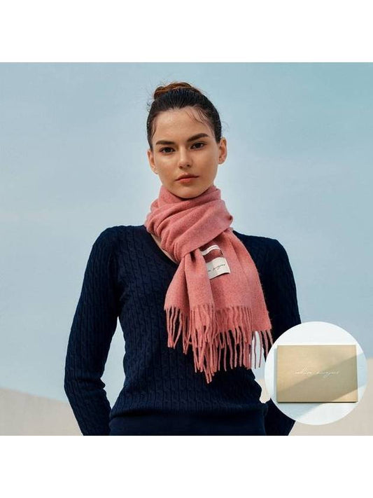 Cashmere Muffler Melange Pink - WHITE PROJECT - BALAAN 1