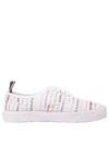 Seersucker Tweed Heritage Trainer Low Top Sneakers White - THOM BROWNE - BALAAN 2