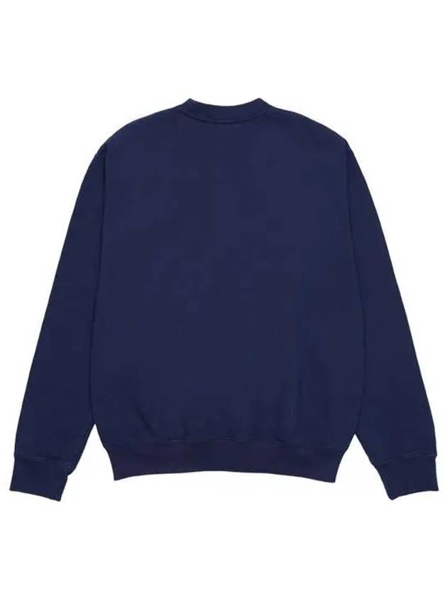 Graphic Print Cotton Sweatshirt Navy - SPORTY & RICH - BALAAN 3