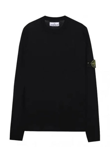 Knit stretch cotton crewneck - STONE ISLAND - BALAAN 1