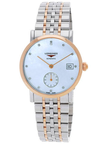 Longines Elegant Automatic Diamond White Dial Ladies Watch L4.312.5.87.7 - LONGINES - BALAAN 1