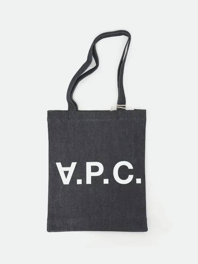 Laure logo denim tote bag blue - A.P.C. - BALAAN 4