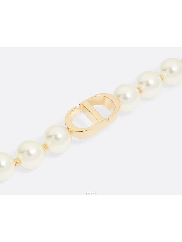 30 Montaine White Pearl Bracelet Gold - DIOR - BALAAN 4