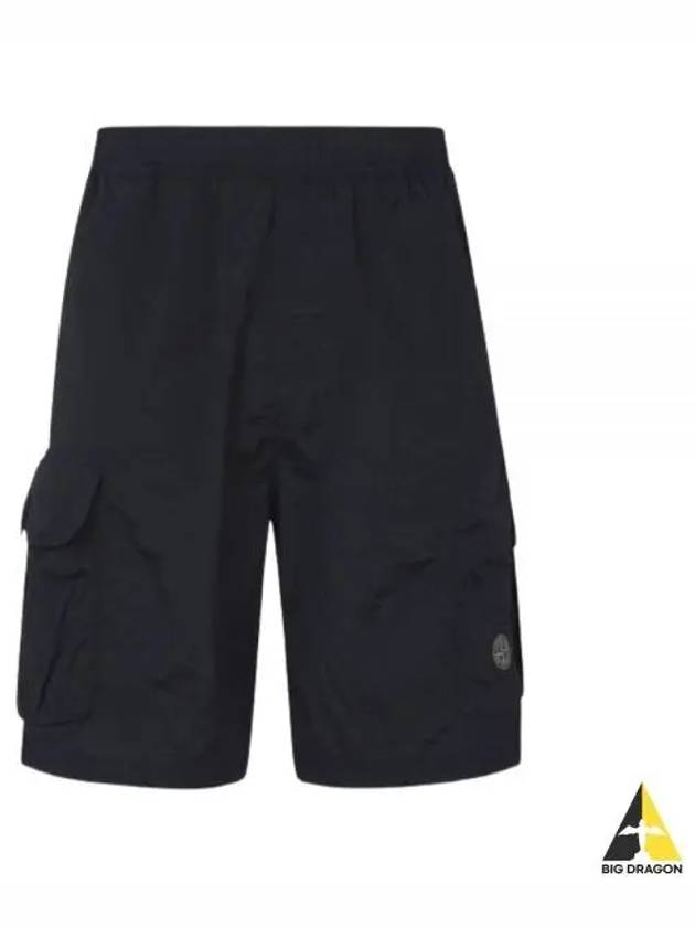 Wappen Patch Pocket Nylon Shorts Navy - STONE ISLAND - BALAAN 2