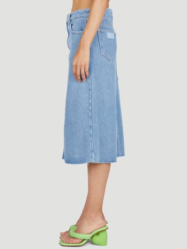 Heavy Denim Midi Skirt J1289 564 B0110820840 - GANNI - BALAAN 1