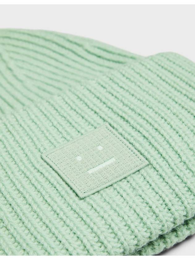 Large Face Beanie Green - ACNE STUDIOS - BALAAN 2