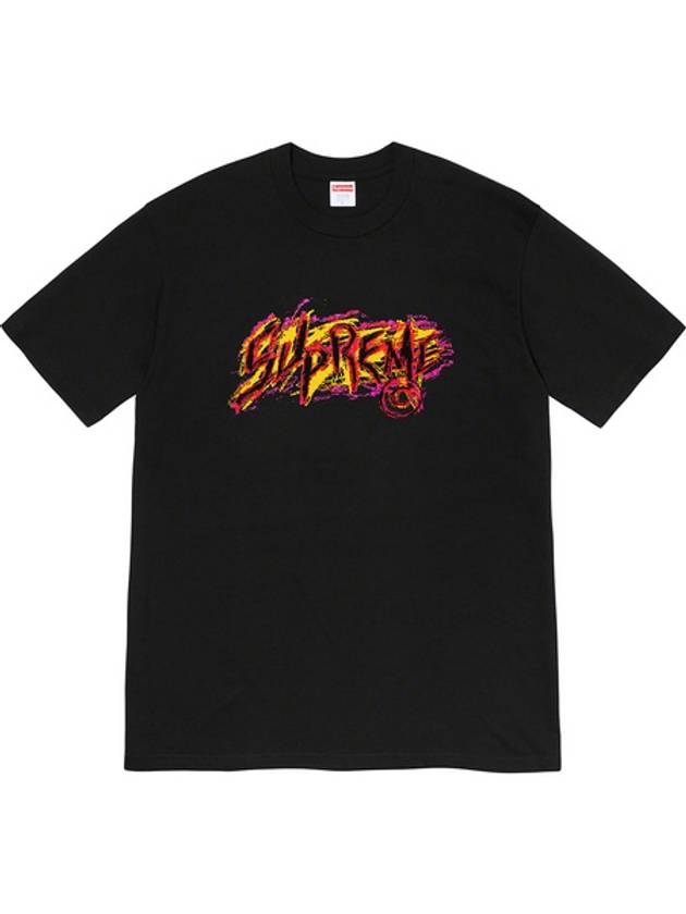 Scratch logo t shirt black Supreme Tee - SUPREME - BALAAN 1