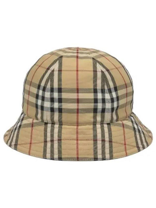 Vintage Check Nylon Bucket Hat Beige - BURBERRY - BALAAN 1