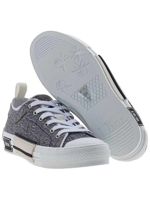 B23 Oblique Canvas Low Top Sneakers Ruthenium - DIOR - BALAAN 6