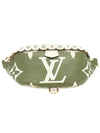 Khaki green beige monogram coated canvas bumbag hip bag belt - LOUIS VUITTON - BALAAN 1