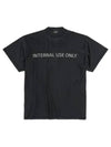 Inside Out Oversized Distressed Short Sleeve T-Shirt Black - BALENCIAGA - BALAAN 2