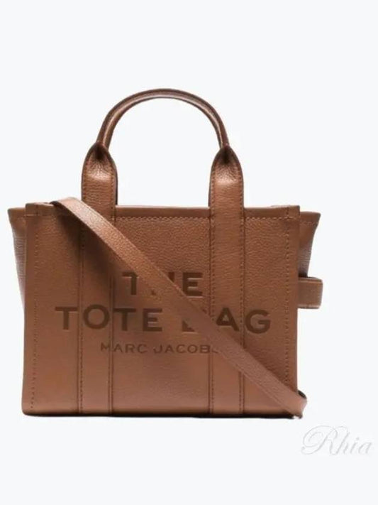 Small Leather Tote Bag Brown - MARC JACOBS - BALAAN 2
