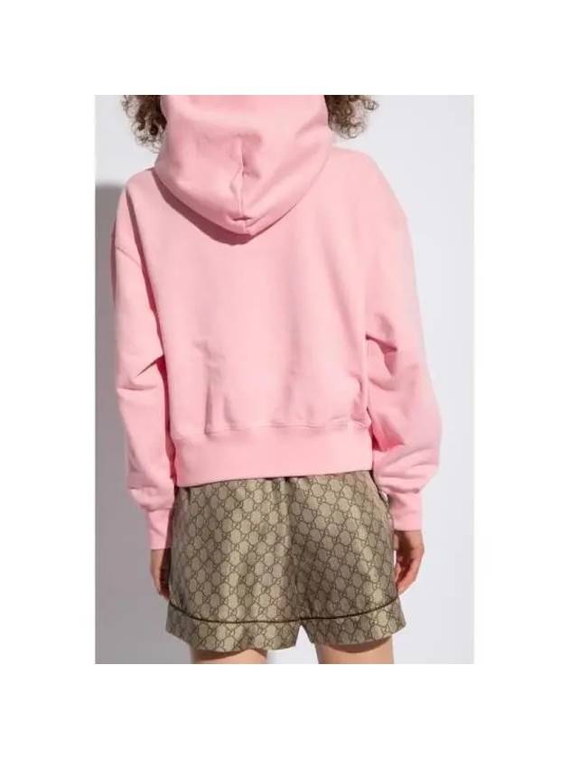 Sweet Gucci Cotton Hoodie Pink - GUCCI - BALAAN 5