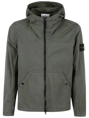 Stone Island zip up hooded overshirt - STONE ISLAND - BALAAN 1