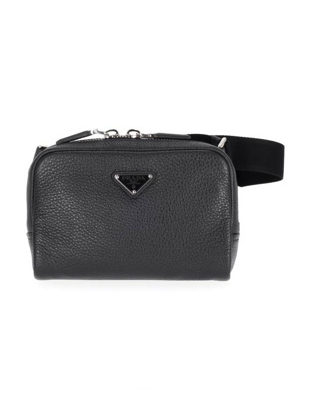 Leather Cross Bag Black - PRADA - BALAAN 2