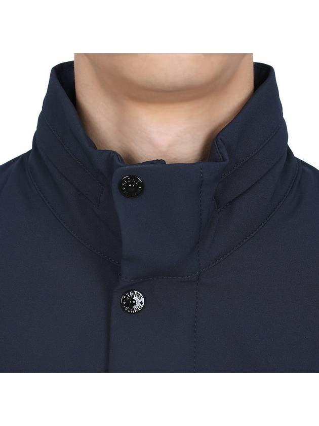 Logo Light Soft Shell Jacket Navy - STONE ISLAND - BALAAN 8