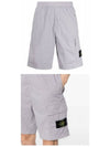 Compass Badge Bermuda Shorts Grey - STONE ISLAND - BALAAN 5