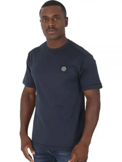 Wappen Logo Patch Short Sleeve T-Shirt Navy - STONE ISLAND - BALAAN 2