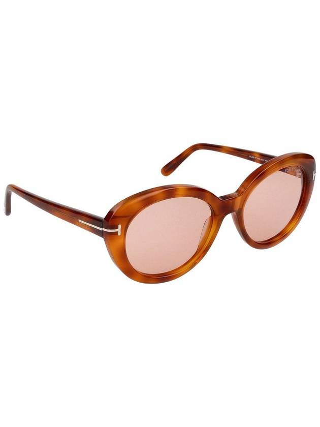 Lily Photochromatic Pink Oval Women's Sunglasses FT1009 53Y 55 - TOM FORD - BALAAN 5