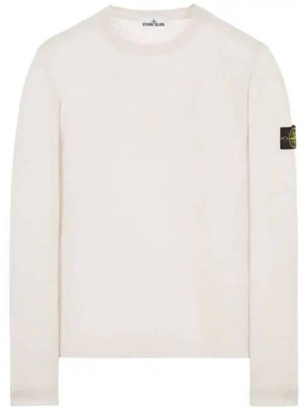 Wappen Patch Cotton Linen Knit Top Rose - STONE ISLAND - BALAAN 2