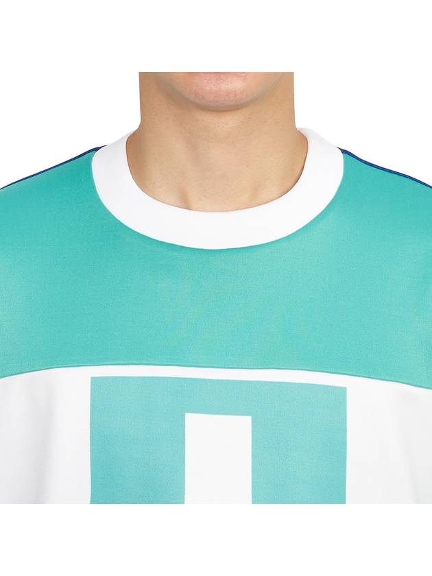 Men's Jones Crew Neck Sweatshirt Bright Aqua - J.LINDEBERG - BALAAN 7