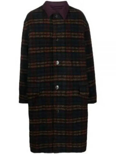 Men's Kinston Check Reversible Single Coat Black - ISABEL MARANT - BALAAN 2