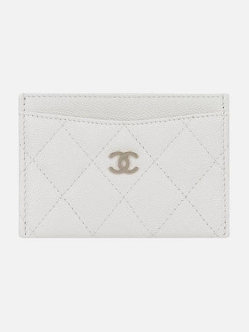 Classic card holder white gold AP0213 B10583 10601 - CHANEL - BALAAN 1