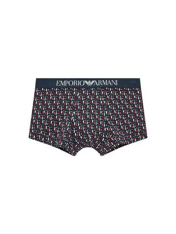 UNDERWEAR Men s Logo Banding Patterned Cotton Drose Marine - EMPORIO ARMANI - BALAAN 1