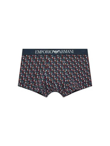 UNDERWEAR Men s Logo Banding Patterned Cotton Drose Marine - EMPORIO ARMANI - BALAAN 1