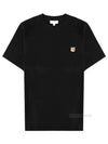 Fox Head Patch Regular Short Sleeve T-Shirt Black - MAISON KITSUNE - BALAAN 2